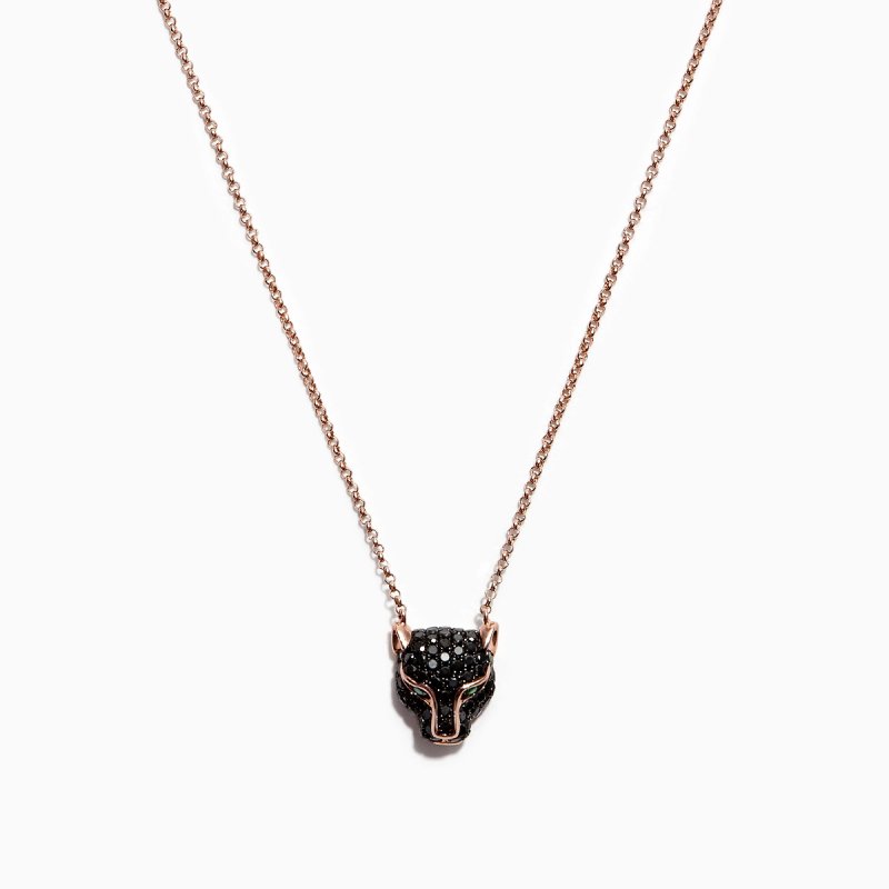 Black Diamond Panther Pendant