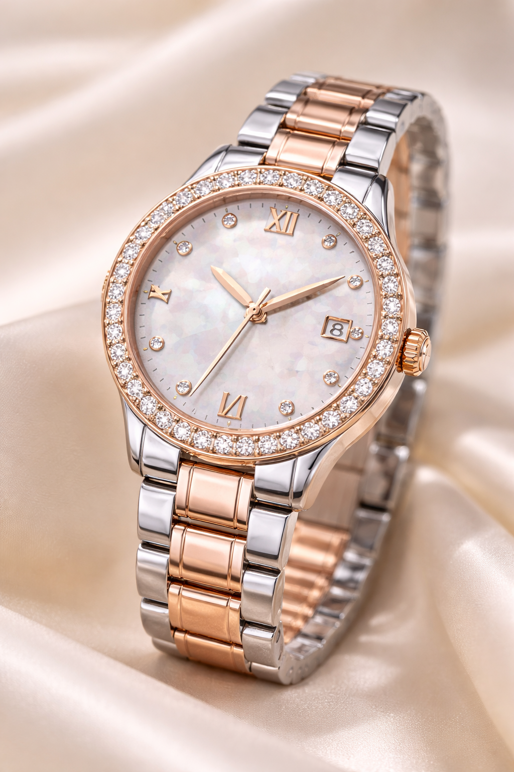 Aurora Diamond Mother-of-Pearl Watch