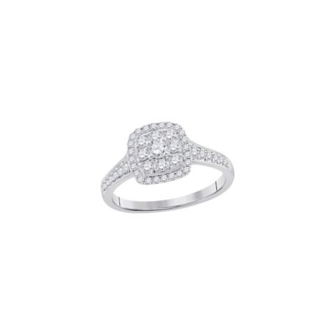 The "Illumination" Brilliant Diamond Cluster Bifurcated Ring