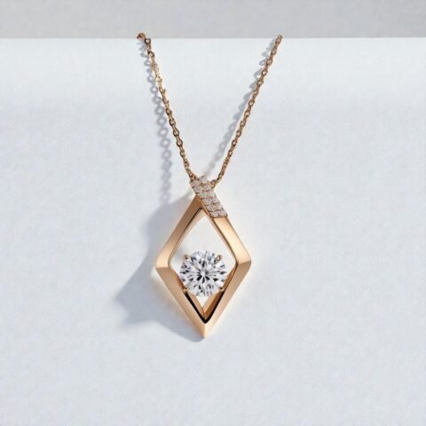 The "Aura" Brilliant Diamond Cluster Pendant with Bifurcated Bale